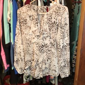 Jennifer Lopez print blouse